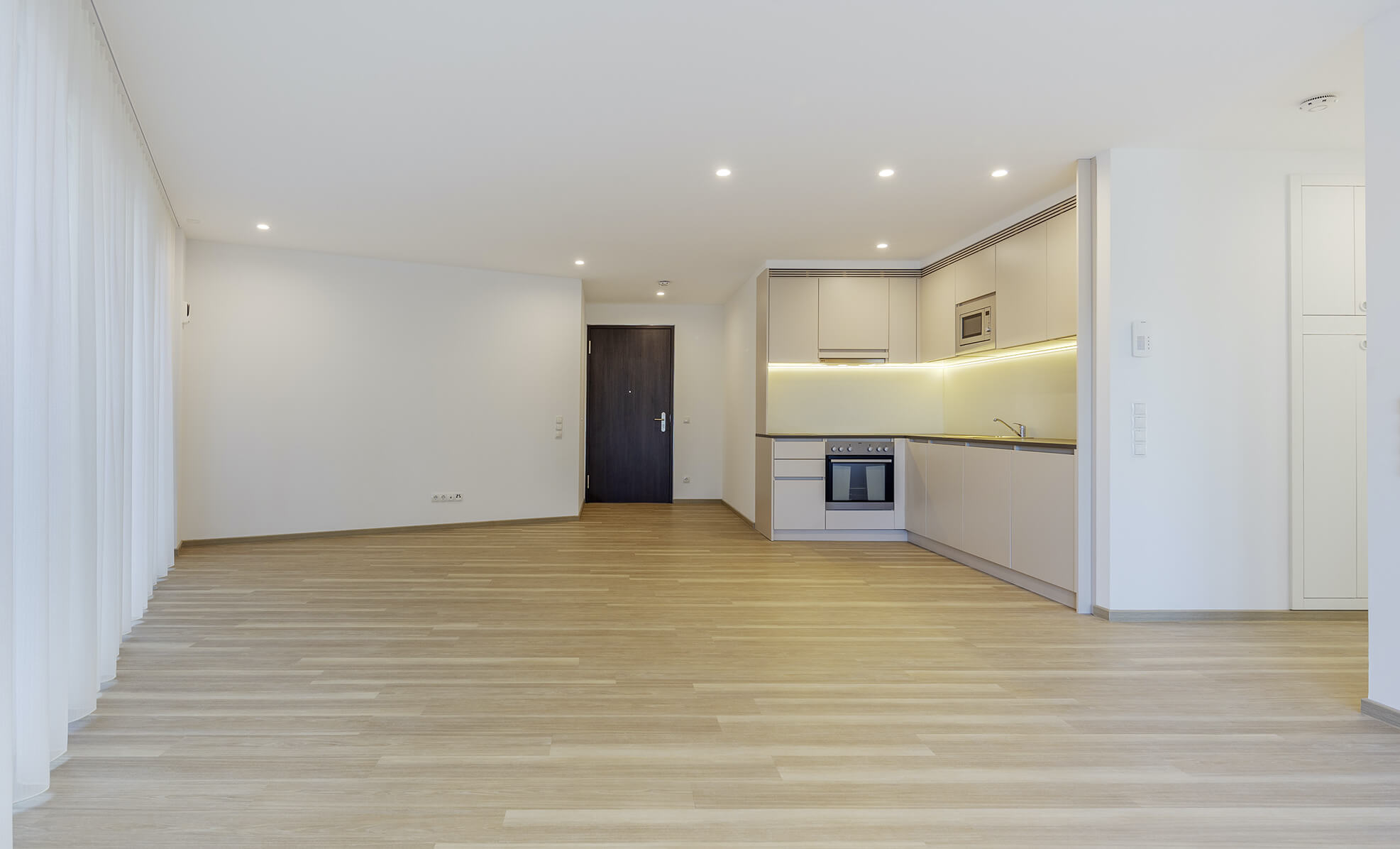 Hochwertige Einbauküche in allen Mietwohnungen im roomments. Apartmenthouse Stuttgart