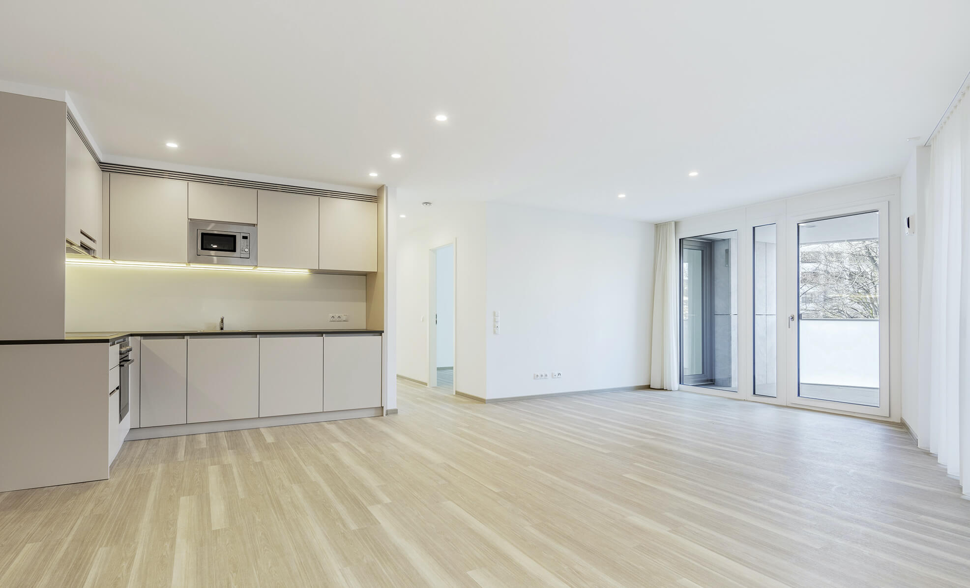 Ess- und Wohnbereich kombiniert: Wohnung mieten mit großer geräumiger Wohnküche